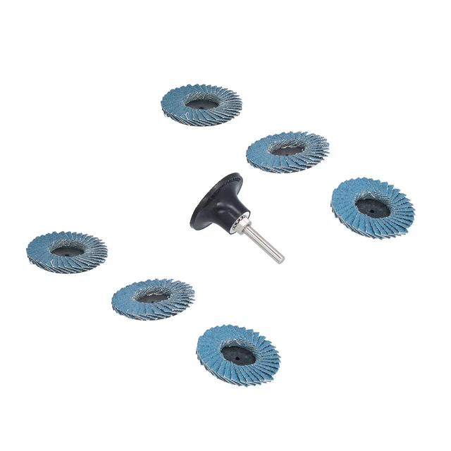 31PCS 2in/5cm Flat Flap Disc 40/60/80 Grits Blue Zirconia Alumina For MX