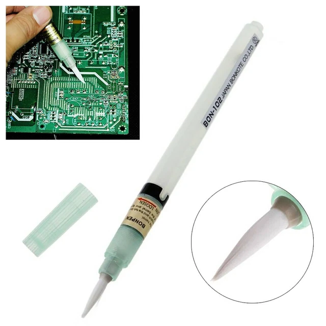 Flux Pen PCB Soldering Solder Tool Applicator Brush Head No Cleaning BON102