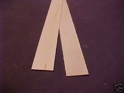 3/32 x 2 x 23" Model Lumber basswood building dollhouse 2pcs