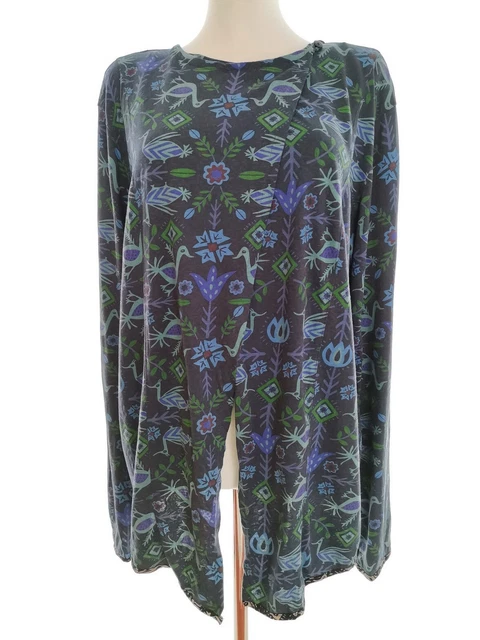 Blouse (Licquette) IKKS En Coton Bleu - Taille XS - Occasion En Très Bon état - Coupe Asymétrique