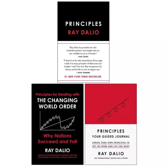 Ray Dalio Collection 3 Books Set Principles Life and Work,Dealing with Changing