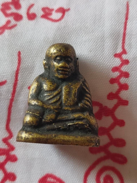 Luang Phor Ngern statue LP  Phra Monk Talisman Yant Thai Amulet Thailand #999