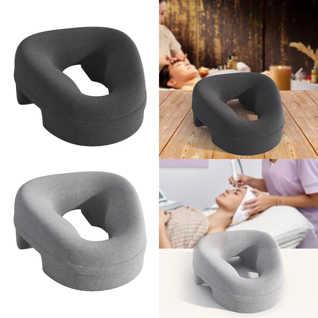 Oreiller De Coin De Lit En Mousse Mémoire - Confort Lecture Et Détente - Soutien Cervical Et Lombaire - Housse Amovible Gris Foncé