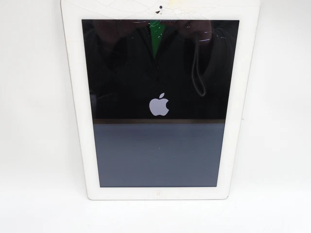 Apple iPad 2 32GB Wi-Fi 9.7in White Cracked Lens Screen Model 1397