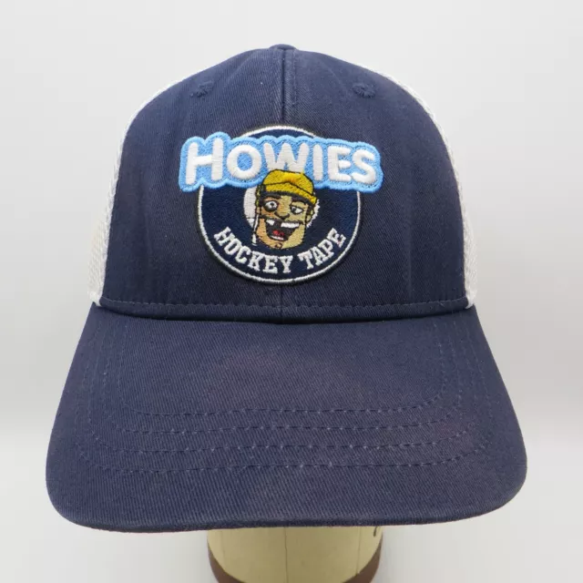 Howies Hockey Tape Hat Adult Flex Fit One Size Navy White Mesh Back Baseball Cap