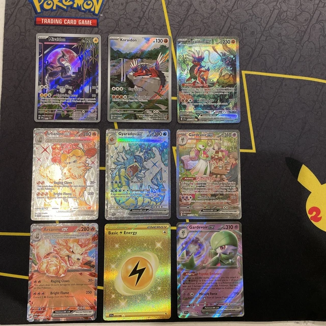 2023 POKÉMON SCARLET & Violet Koraidon EX 247 Arcanine EX 224 Gyarados