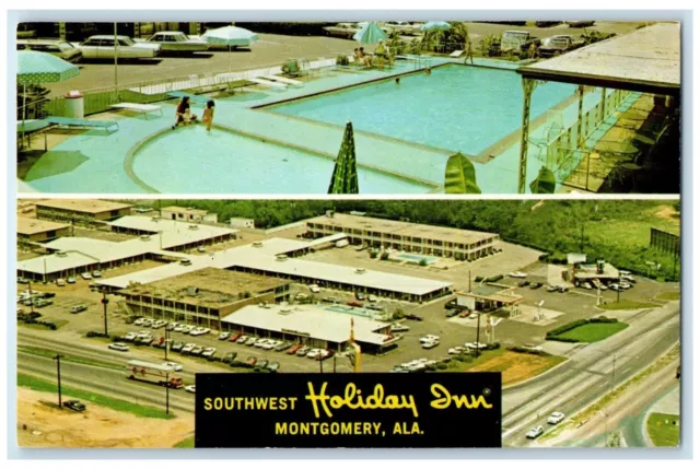 c1960 Holiday Inn Highway Exterior Swimming Pool Montgomery Alabama AL Postcard