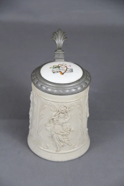 Studentika AGV Akademischer Gesangverein München Krug Bierkrug 1867 Wappen