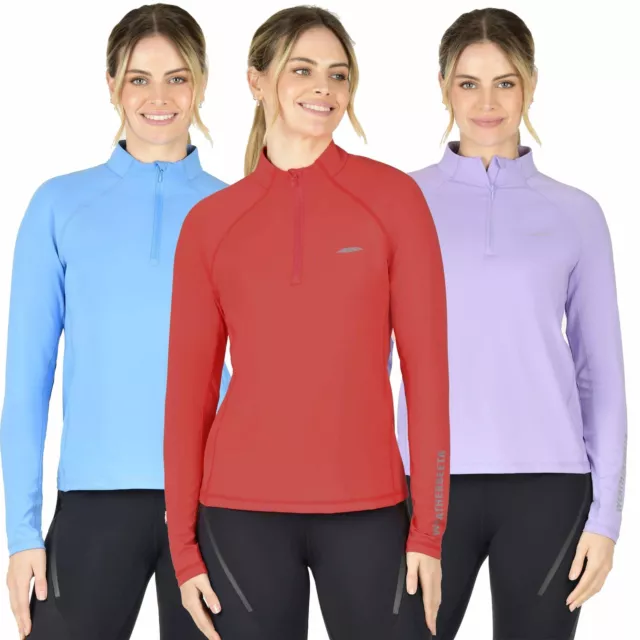 Weatherbeeta Prime Womens Long Sleeve Top - Red, Coastal Blue or Mauve