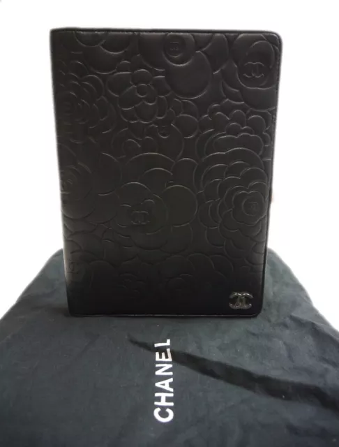 Chanel Auth Chanel Planner Cover Black Notebook Cover Cocomark
