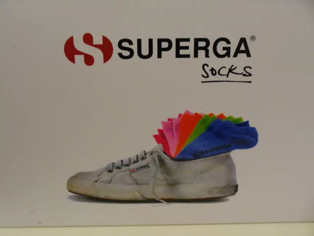 3  paia fantasmini SUPERGA pariscarpa unisex cotone fresco 3 colori scarpa 35/40 2