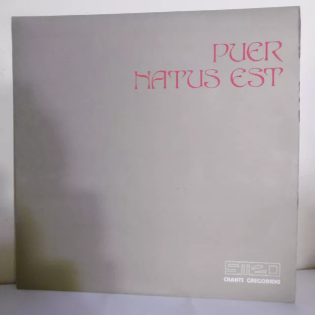 33T CHANTS NOËL GREGORIEN Vinyle LP 12" PUER NATUS EST - E. STUDIO SM20 SM30-495
