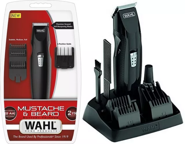 Wahl máquina afeitar afeitadora barbero 4 peines guía 2-12 mm,incluye accesorios