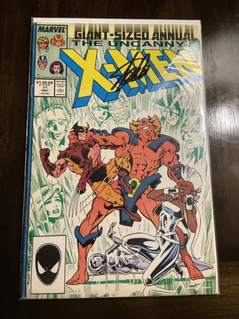 X-Men Annual #11 Signed By Stan Lee W/ Coa Marvel Fn/Vf