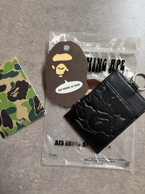 希少！A BATHING APE LEATHER TAG BAG TAG 希少！A BATHING APE