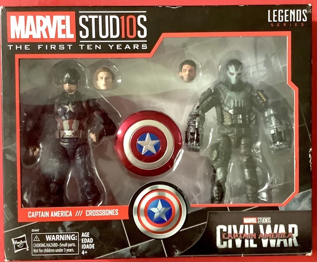 HASBRO MARVEL LEGENDS The First 10 Years Captain America / Crossbones ...