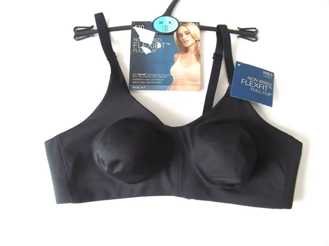 M&S NON WIRED FLEXIFIT Full Cup Bra with Crossover Back Option £9.99 -  PicClick UK
