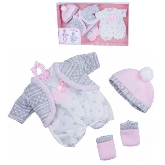 Vestiti Per Bambole Rauber Da 40 Cm 4 Pezzi Accessori Abiti In Scatola - 0222/6