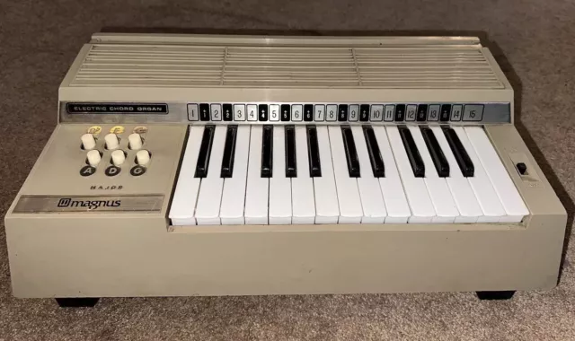 Vintage Magnus Electric Chord Organ Model 399