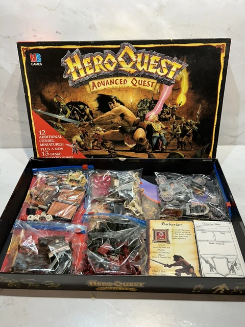 JEU DE SOCIÉTÉ Advanced Heroquest 100% complet PRIME ETAT [ENG, 1990] EUR 333,66 - FR