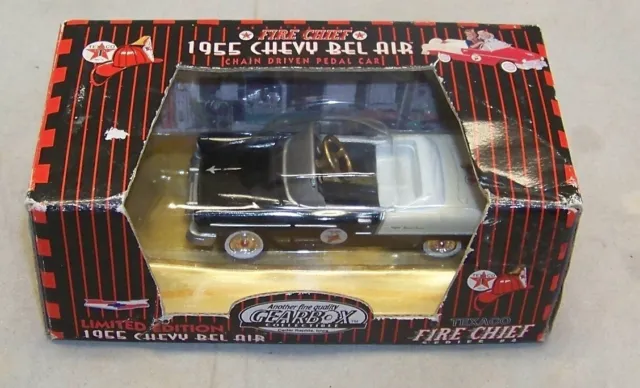 Gearbox Collectables 1955 Chevy Bel Air Pedal Car Texaco Fire Chief #4 67809