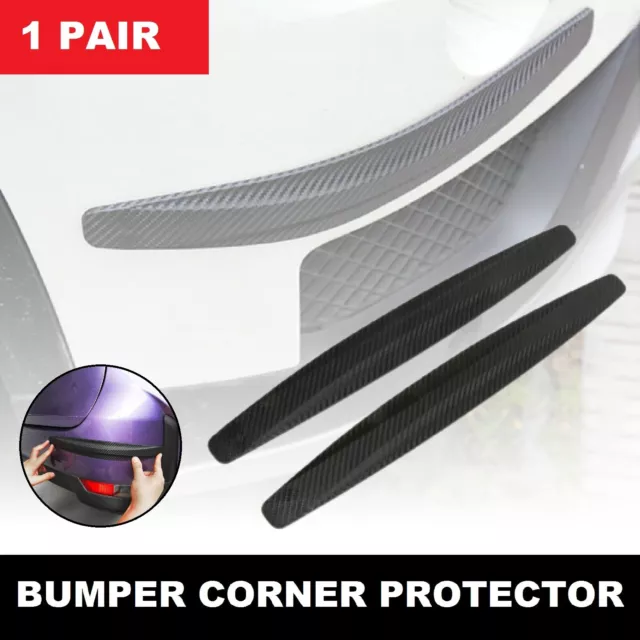 Car Door Sill Protector Bumper Guard Strip Carbon Fiber Edge Sticker Rubber Trim