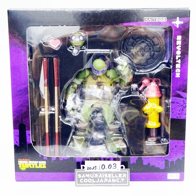 KAIYODO REVOLTECH TEENAGE Mutant Ninja Turtles Donatello Figura de