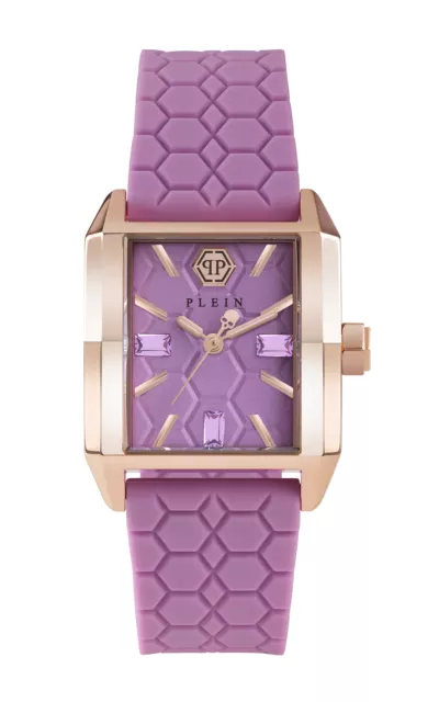 Philipp Plein Lilac Womens Analogue Watch Offshore Square PWMAA0322