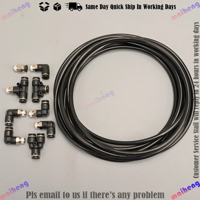 PUSH LOCK VACUUM Fitting Kit Turbo Wastegate &Solenoid for turbocharged