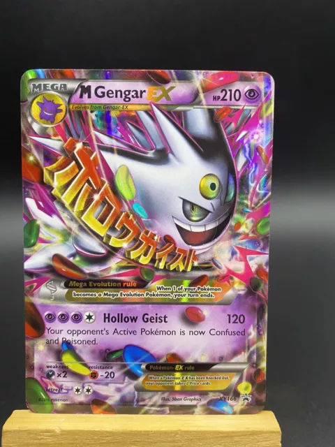 SHINY MEGA GENGAR EX HOLO RARE XY166 LP XY Black Star PROMO Card