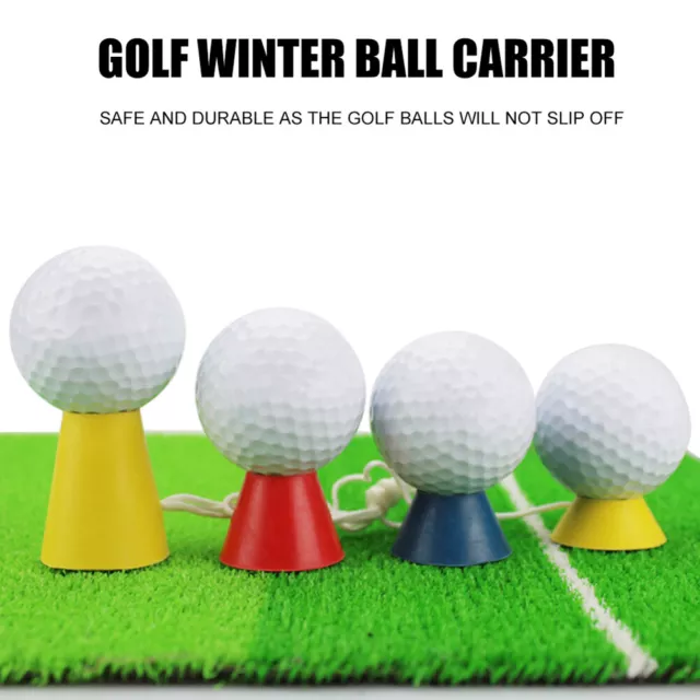 4pcs Golf Rubber Tees Lightweight Outdoor Sports Accessories for Golfer Practice