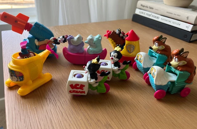 Vintage 1990s WB ANIMANIACS McDonald's Happy Meal Toys - Lot of 8