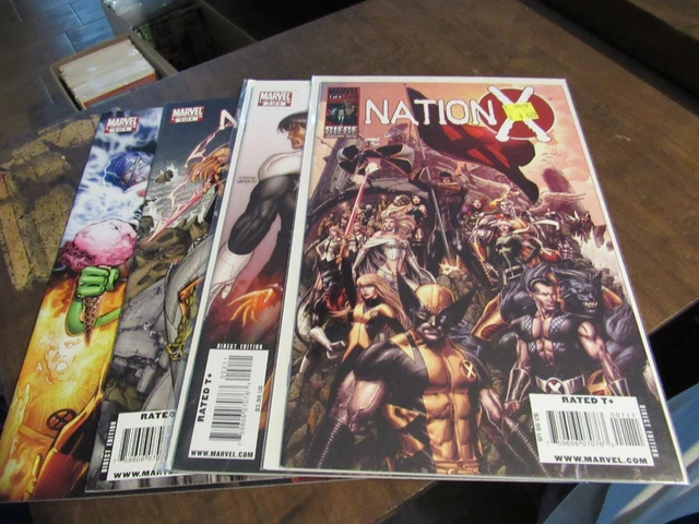 Nation-X #1 2 3 4 Marvel Mini Series Comic Book Set 1-4 Complete Series X-Men