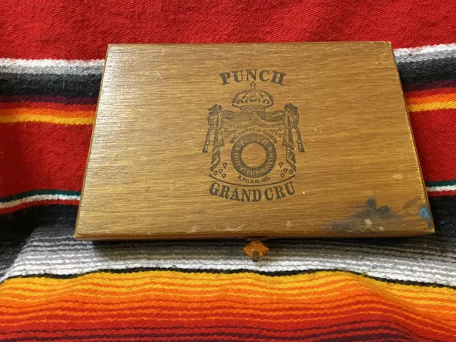 Vintage Punch Grand Cru empty wooden Cigar Box