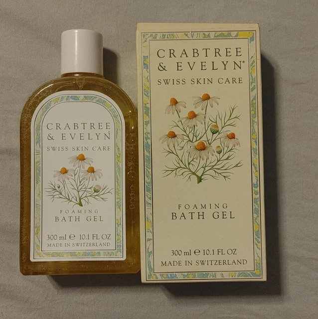 ¡Nuevo En Caja! Gel De Baño Espuma Swiss Para El Cuidado De La Piel Crabtree & Evelyn 10,1 Oz
