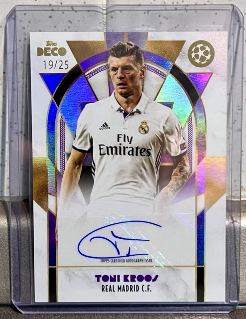 Carte Panini Mosaic La Liga 2021-22 Toni Kroos Auto Black Gold /8 - Real Madrid - Near Mint