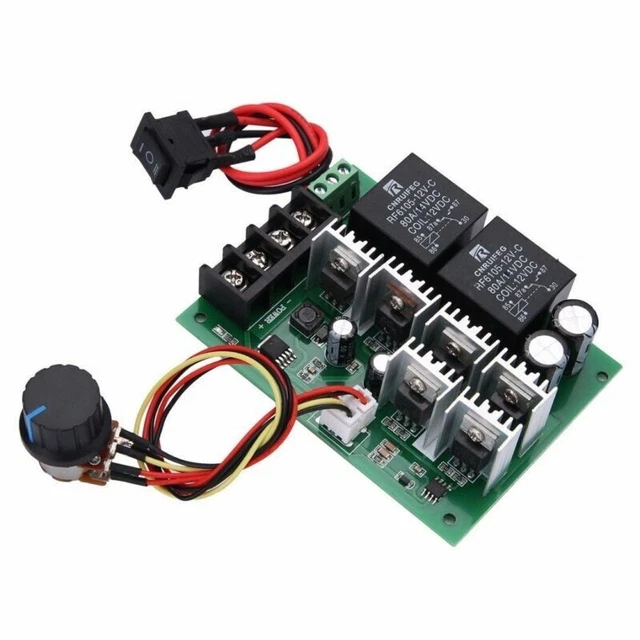 Regolatore velocità motore 60A PWM con interruttore reversibile e potenziometro
