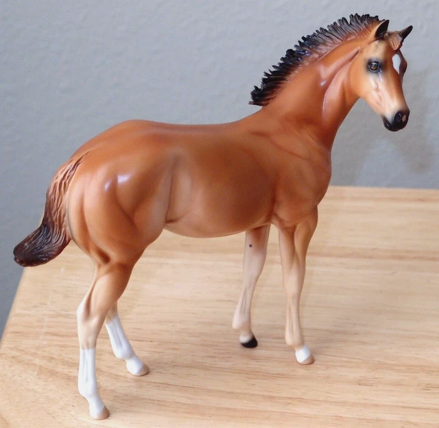 Peter Stone Model Horse JENNA - Stock Horse ISH Chestnut Foal Weanling - Matte
