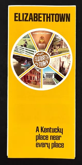 1970s Elizabethtown Kentucky KY Vtg Travel Brochure Tourist Recreation Motels