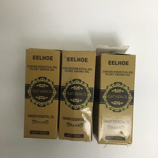 3Pcs EELHOE Belly Drainage Essential Ginger Oil Therapy Massage Essence gift