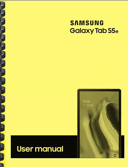 Samsung Galaxy Tab S5e Tablet OWNER'S USER MANUAL