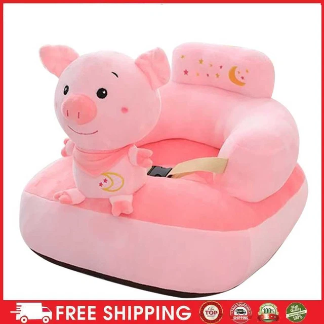 Copridivano bambino sedie per sedili morbidi lavabili senza culla di riempimento (maiale rosa)