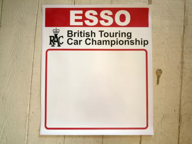 Esso RAC British Touring Car Championship DOOR PANEL STICKERS Race Car Racing