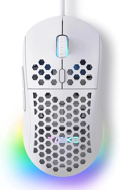 Souris Filaire Gamer, Pour Gaming PC Avec Capteur Optique 12800 DPI, 6 Boutons P