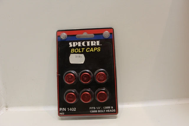 Cache vis rouge pour tête de boulon 1/2’’ 12mm et 13mm