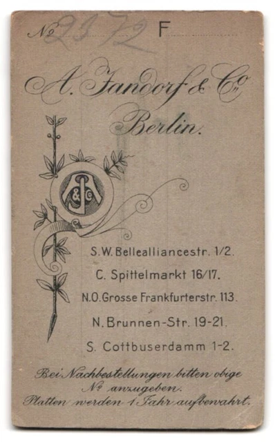 Photography A. Jandorf & Co., Berlin, Spittelmarkt 16/17, Small Crunch with Sp 2