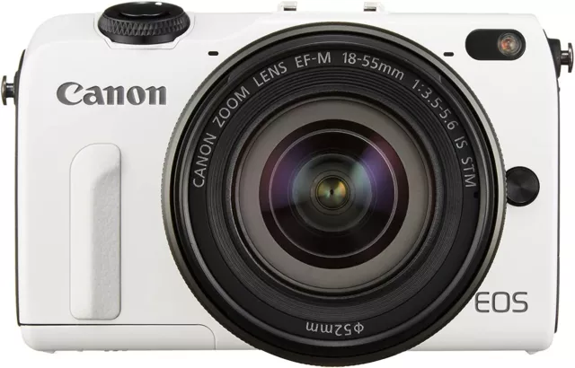 [NEAR MINT] Canon EOS M2 18.0MP Digital Camera White Kit w/ EF-M 18-55mm (N431)