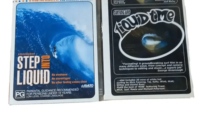 Step Into Liquid DVD & Liquid Time Kelly Slater Mick Fanning Surfing DVD