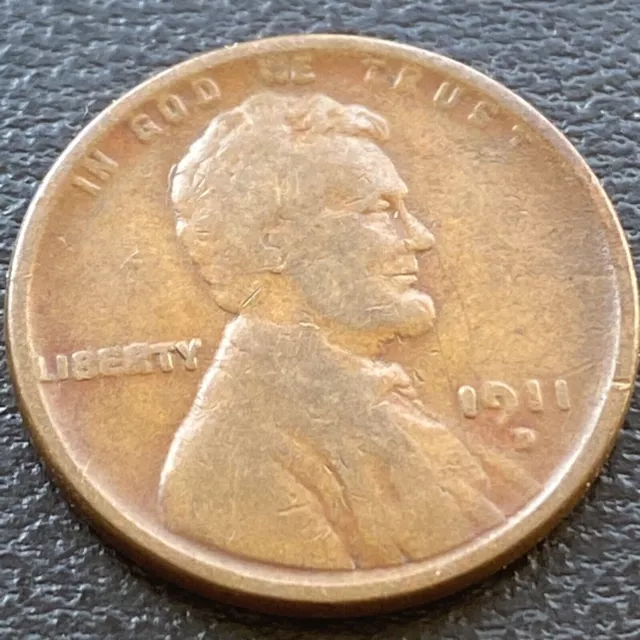 1911 D Wheat Penny Lincoln Cent 1c Circulated #30154