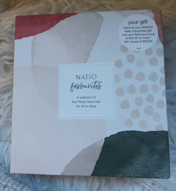 NATIO FAVOURITES GIFT PACK 4 piece moisturiser face mask mist SPF 50+ BNIB